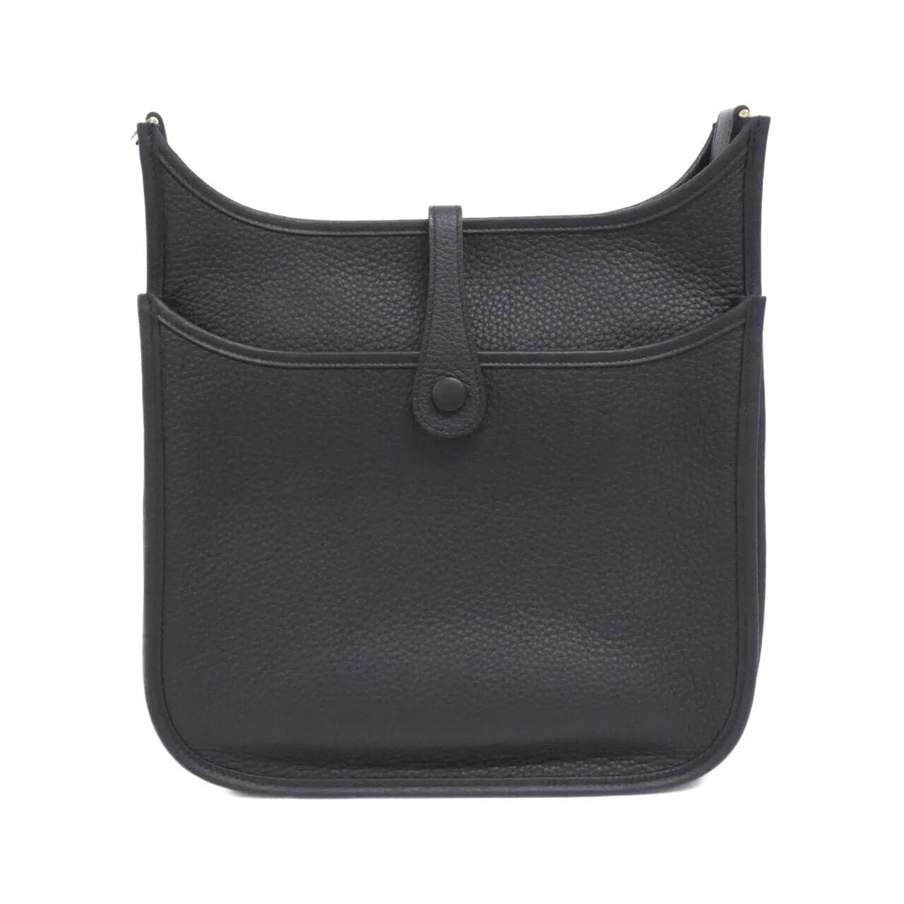 HERMES Evelyne 056277CC Shoulder Clemence Black Clemence Leather Unused - Thumbnail 2