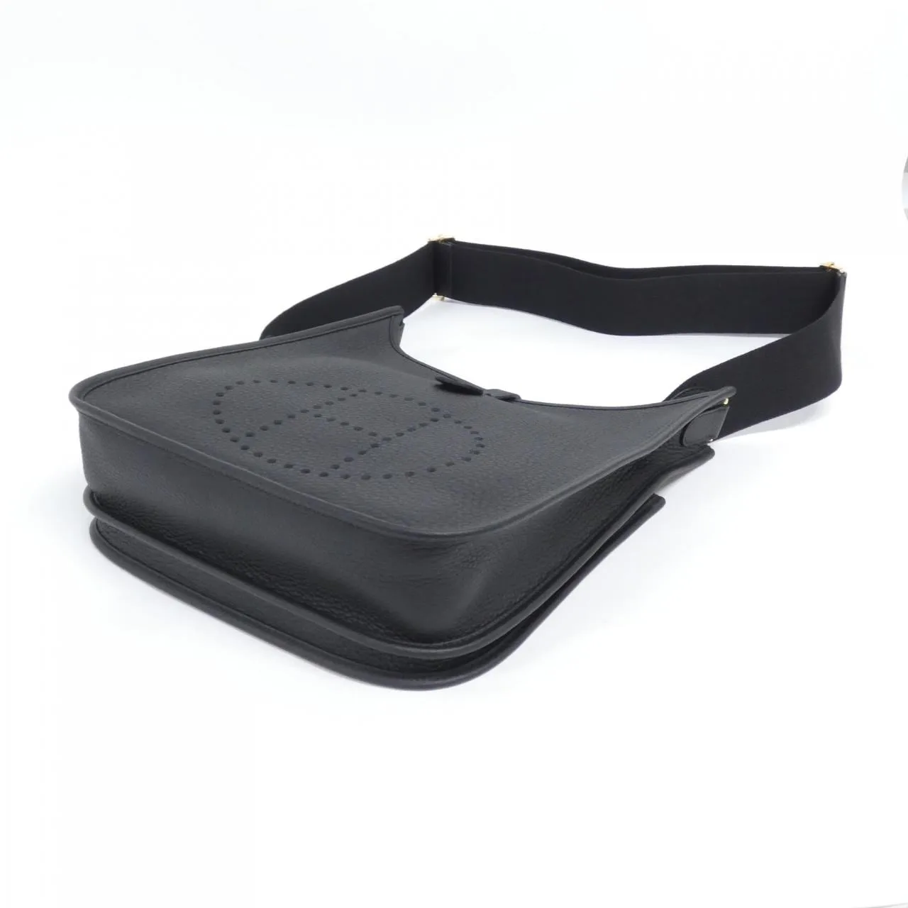 HERMES Evelyne 056277CC Shoulder Clemence Black Clemence Leather Unused - Thumbnail 3