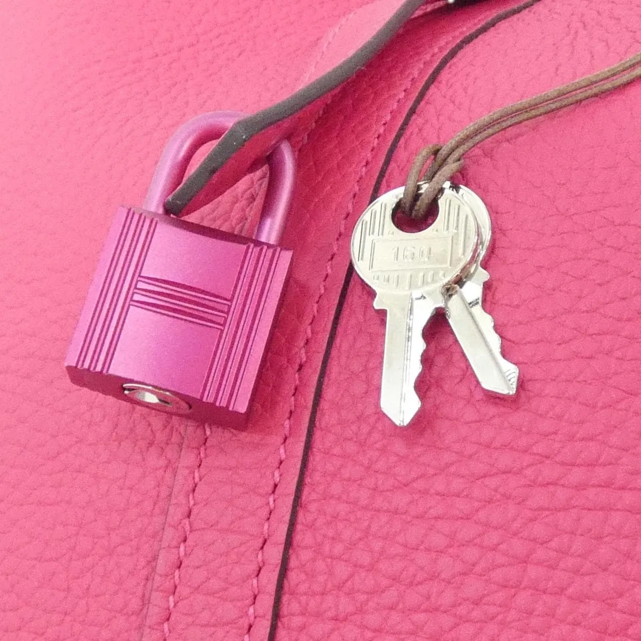 HERMES Picotin 079194CA Handbag Clemence Black Clemence Leather Rank A - Thumbnail 3