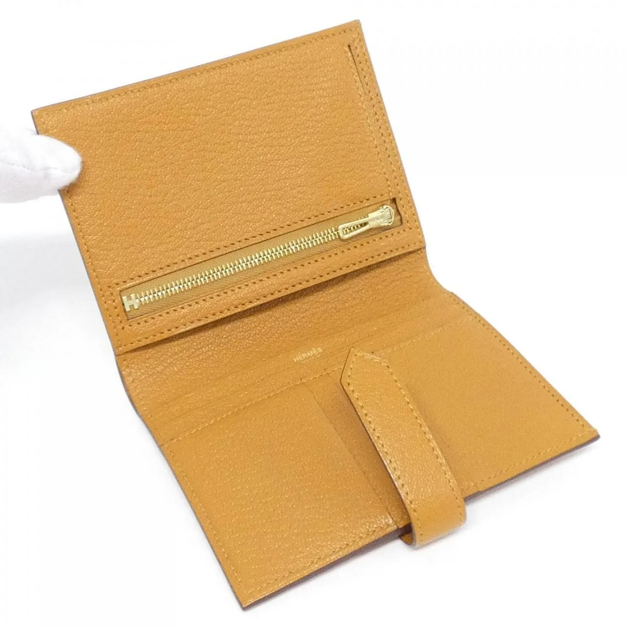 HERMES 039789CC Wallet Black Rank A - Thumbnail 6