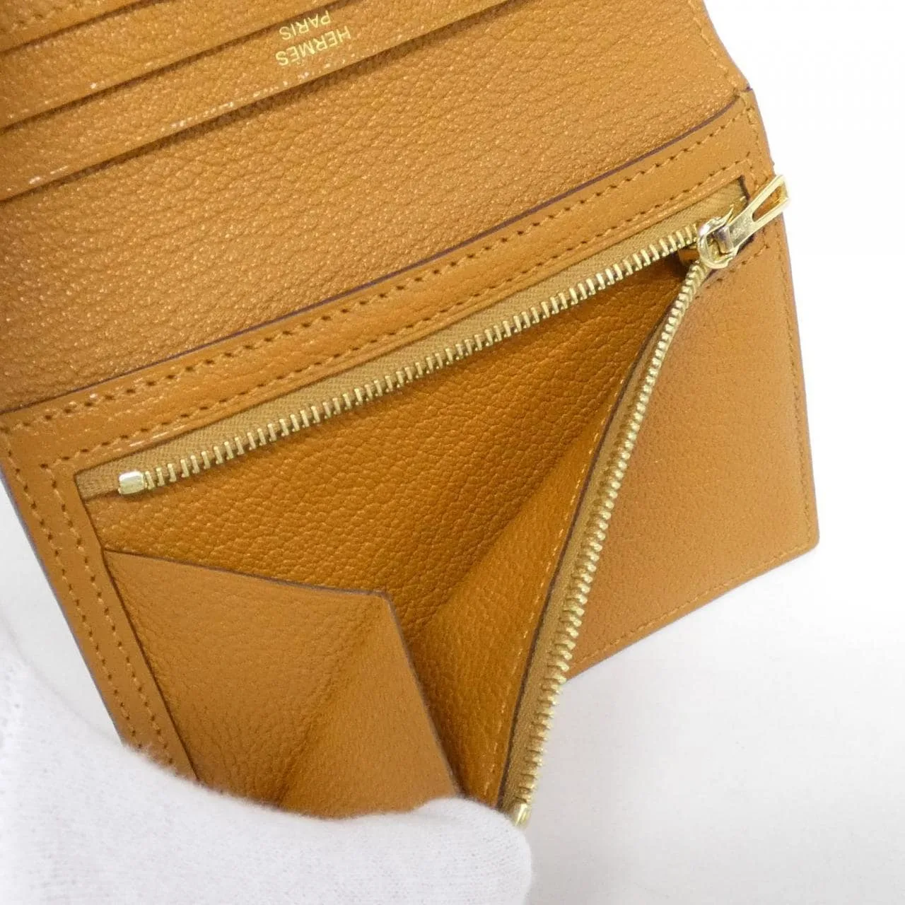 HERMES 039789CC Wallet Black Rank A - Thumbnail 7