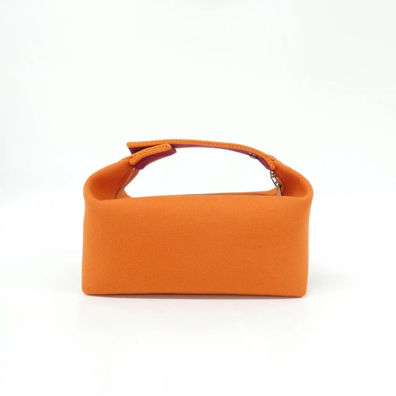 HERMES 103222M Pouch Canvas 黑色 帆布 中古品A - 縮圖 2