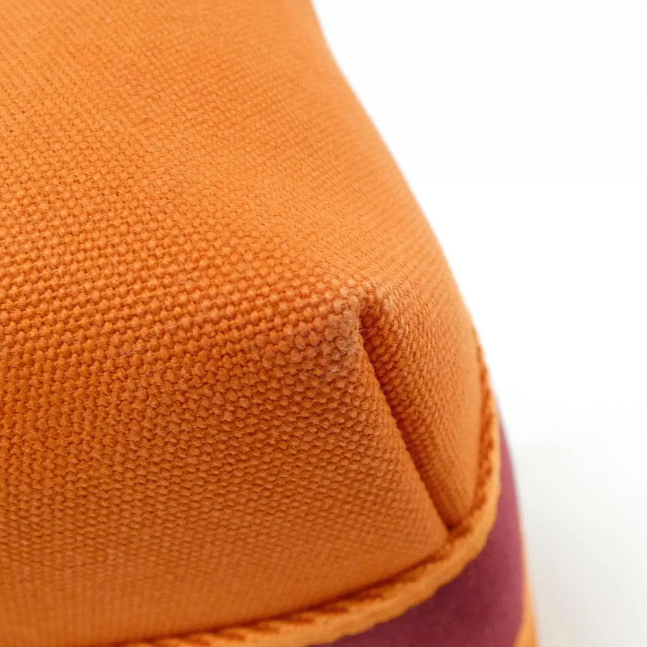 HERMES 103222M Pouch Canvas 黑色 帆布 中古品A - 縮圖 3