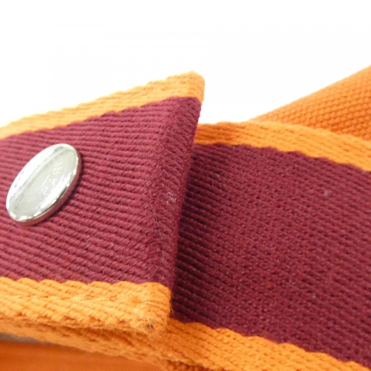 HERMES 103222M Pouch Canvas 黑色 帆布 中古品A - 縮圖 5