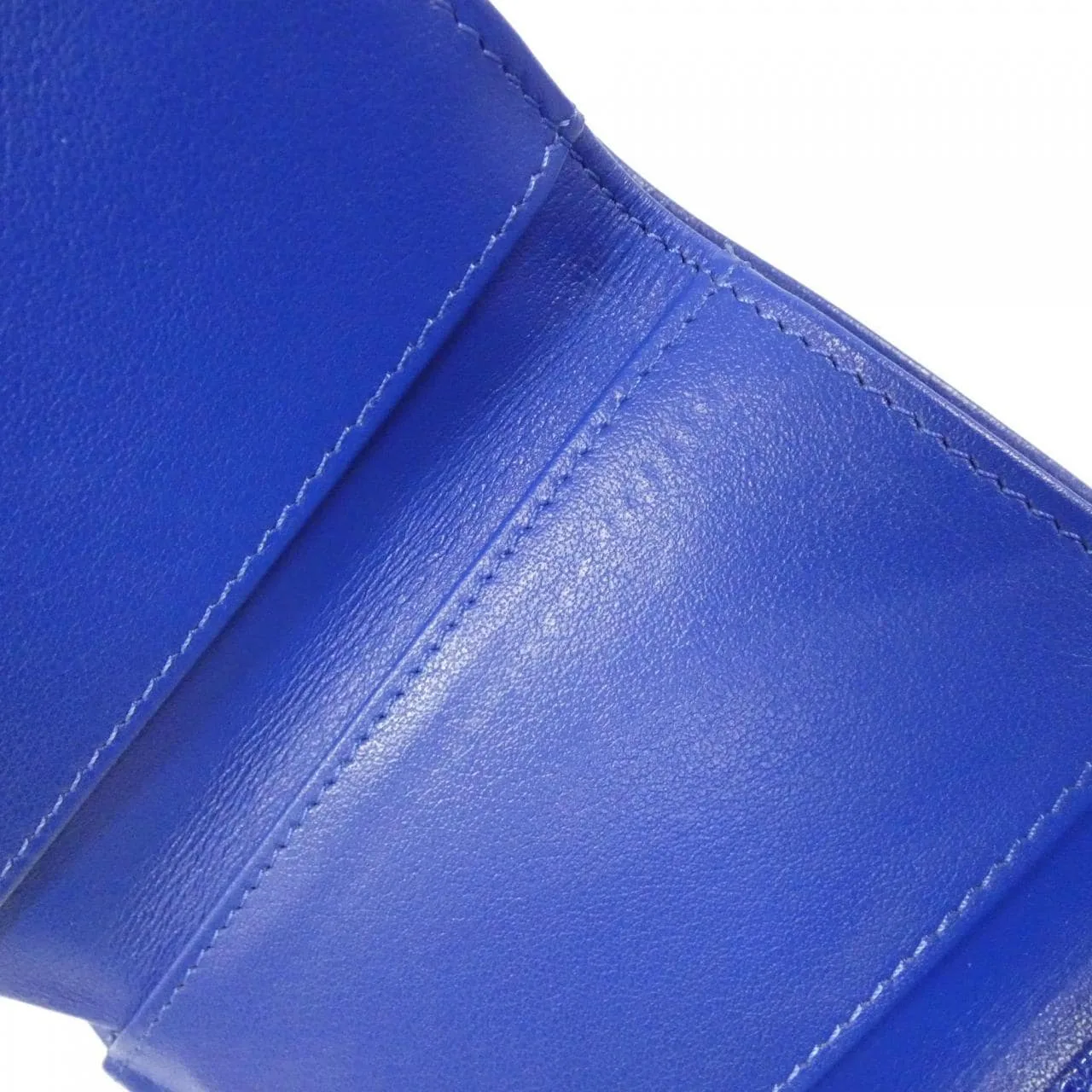 CHANEL Boy Chanel 84432 Wallet Grained Calfskin Blue Grained Calfskin Rank A - Thumbnail 9