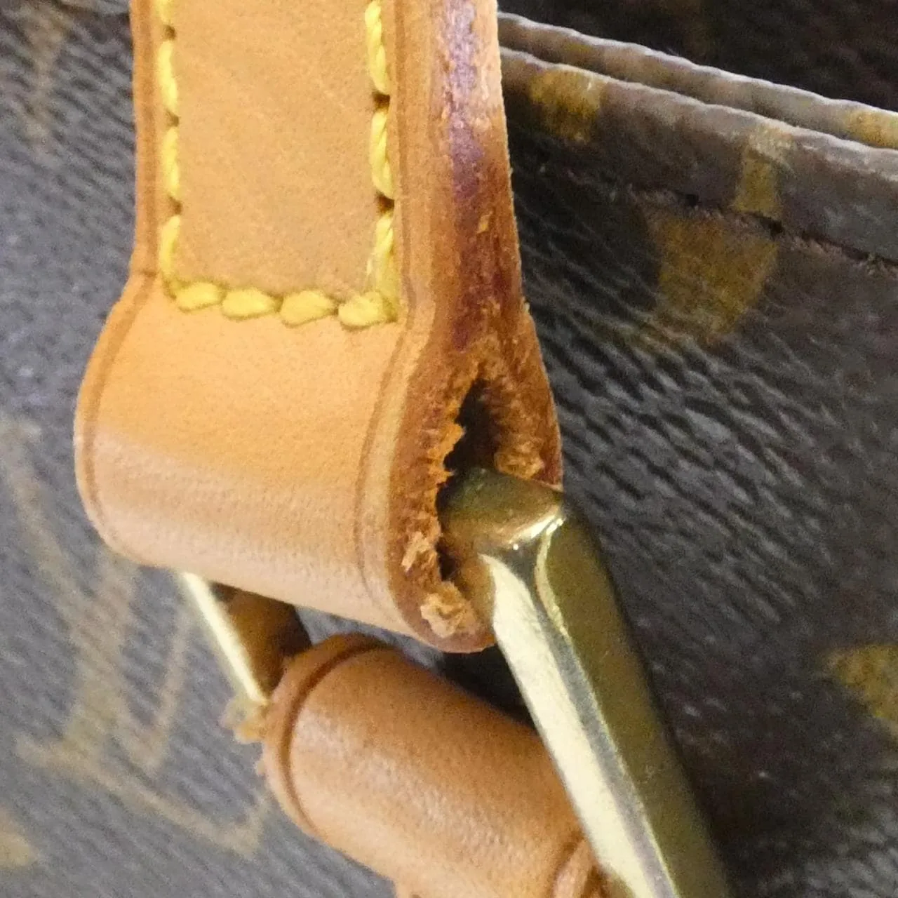 LOUIS VUITTON M51170 Handbag Monogram 黑色 Monogram 中古品A - 縮圖 5