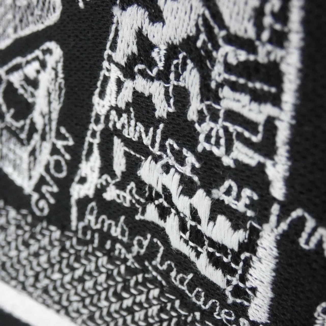 DIOR Book Tote M1296ZOMP 托特包 帆布 黑色 帆布 中古品A - 縮圖 6