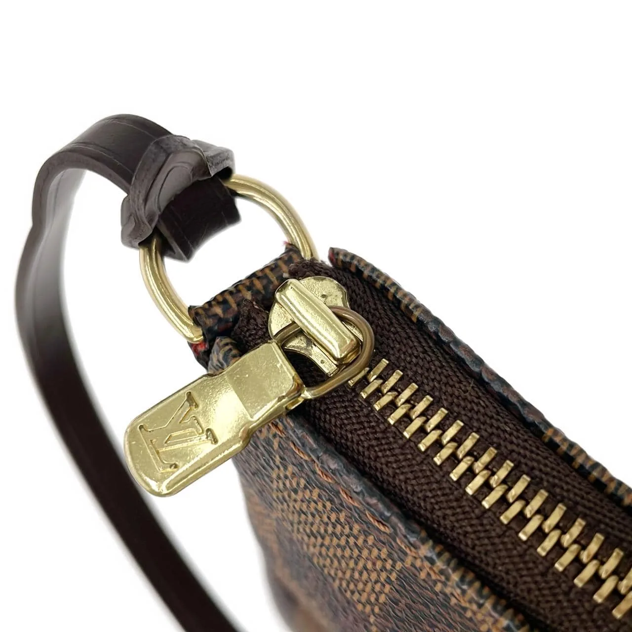 LOUIS VUITTON Pochette N51985+J52313 Pochette Damier Black Damier Rank A - Thumbnail 3