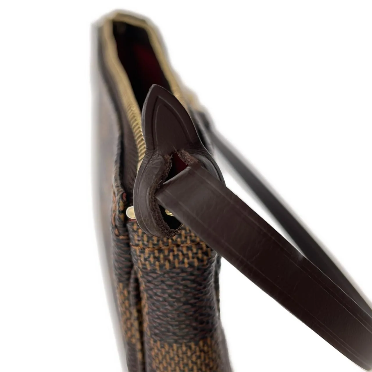 LOUIS VUITTON Pochette N51985+J52313 Pochette Damier Black Damier Rank A - Thumbnail 4