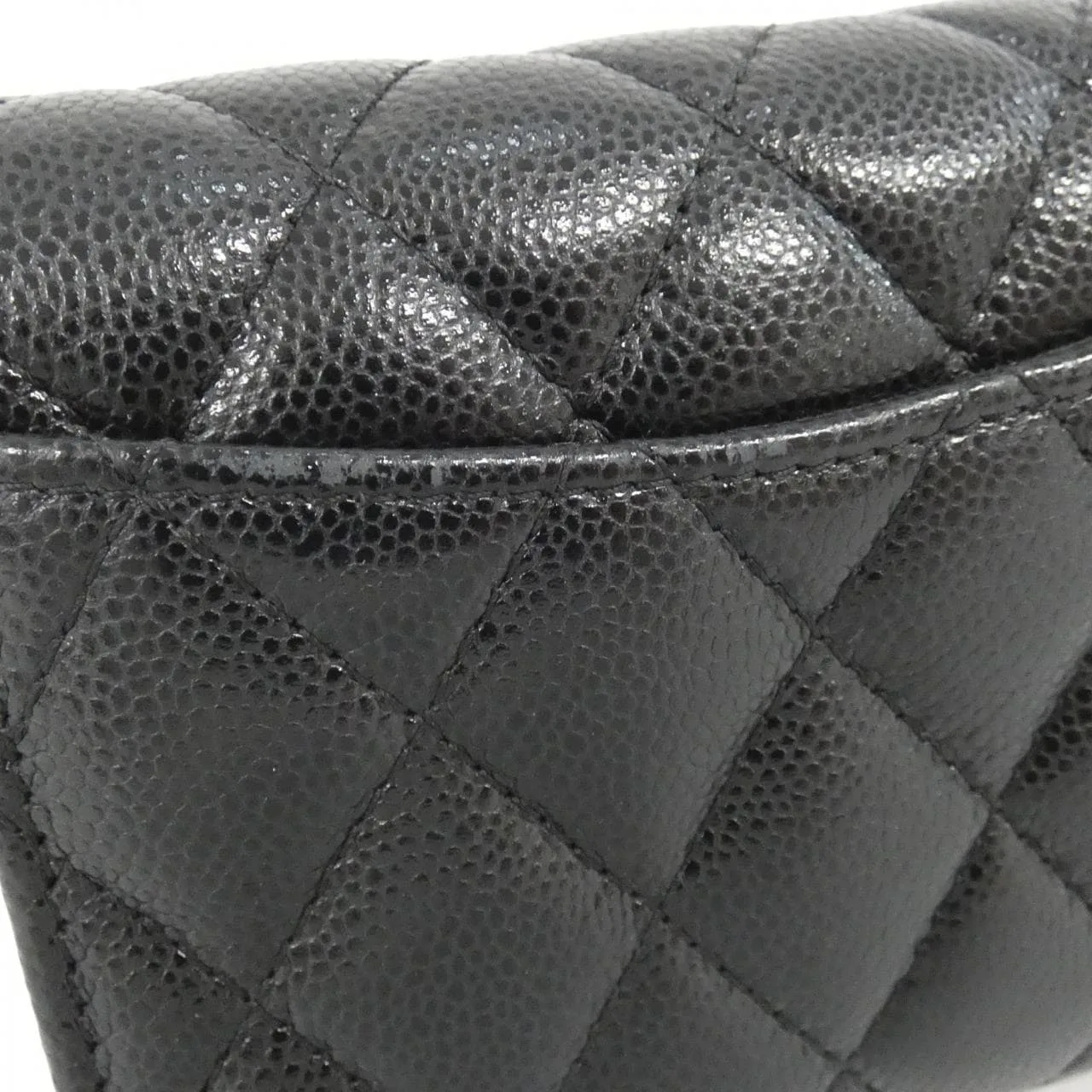 CHANEL Timeless Classic AP0229 Wallet Grained Calfskin 黑色 荔枝紋牛皮 中古品B - 縮圖 3