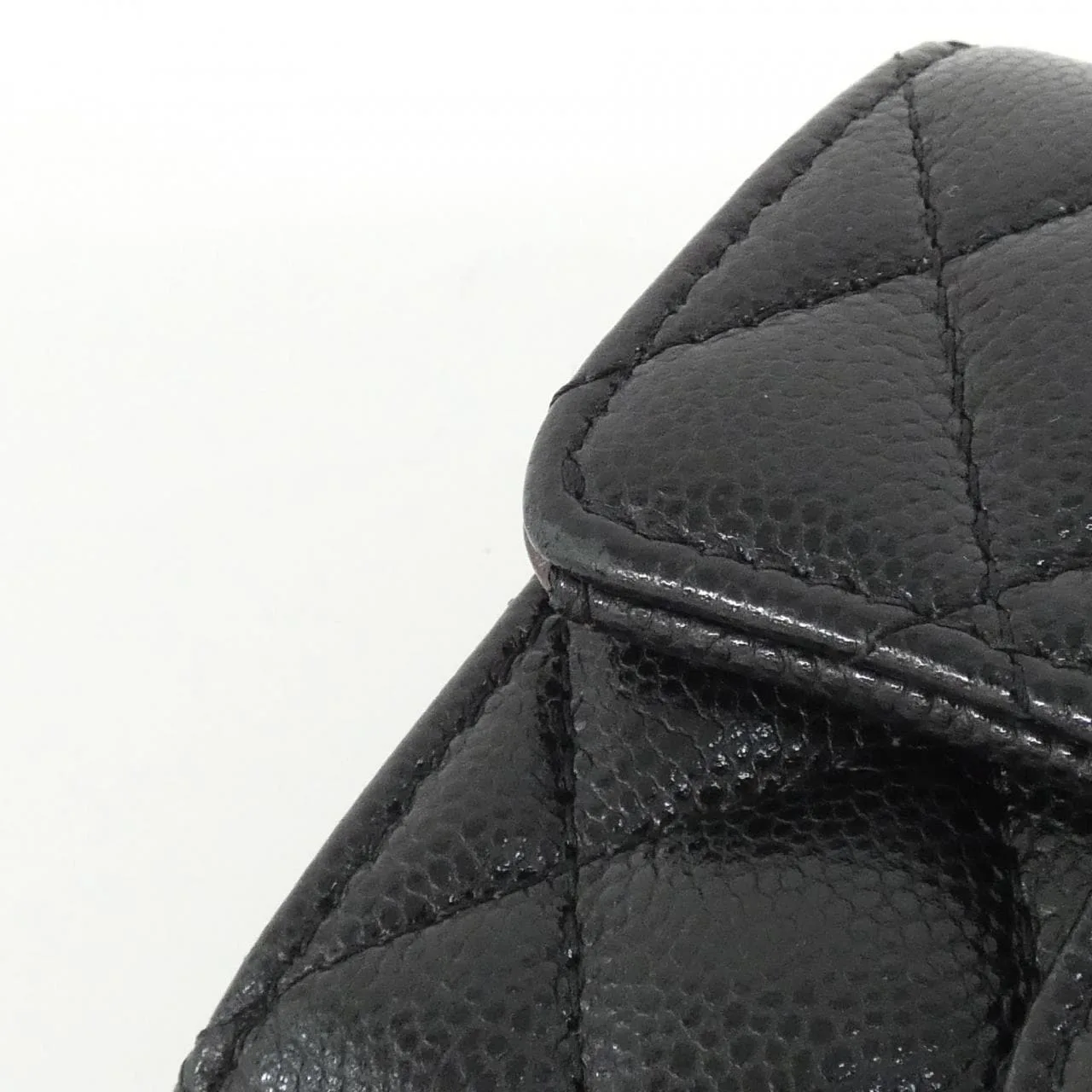 CHANEL Timeless Classic AP0229 Wallet Grained Calfskin 黑色 荔枝紋牛皮 中古品B - 縮圖 6