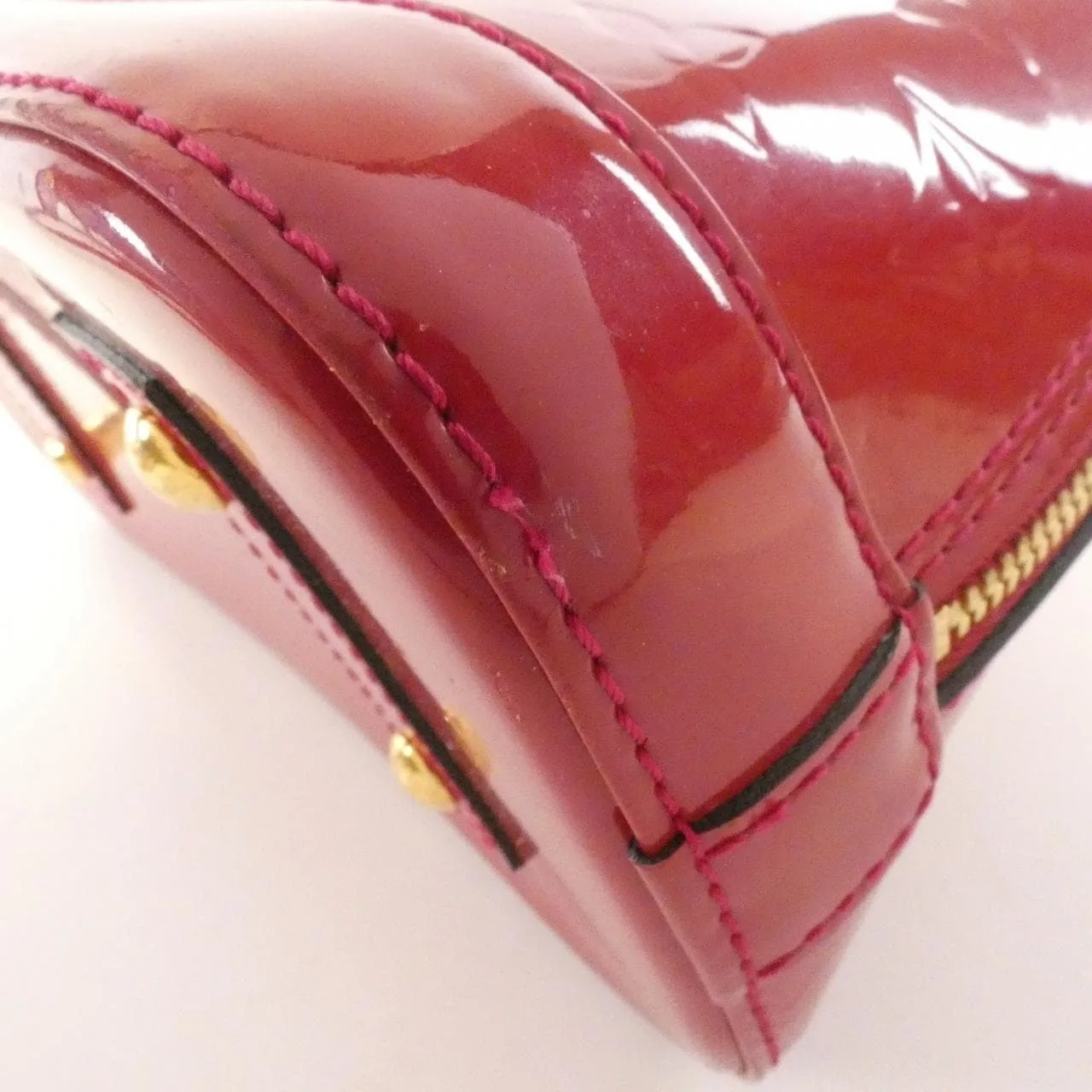 LOUIS VUITTON Alma M91771 Handbag Vernis 黑色 Vernis 中古品B - 縮圖 2