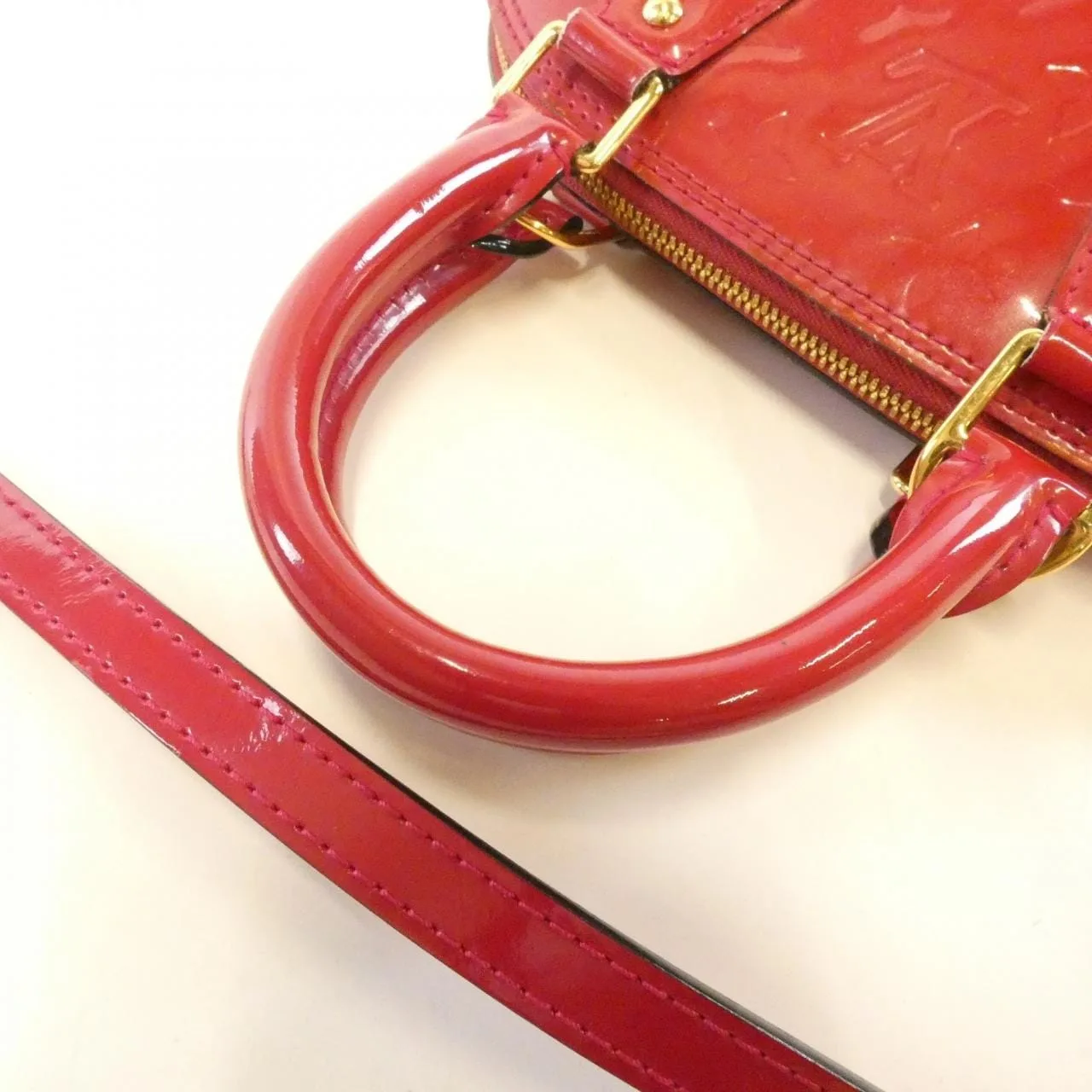 LOUIS VUITTON Alma M91771 Handbag Vernis 黑色 Vernis 中古品B - 縮圖 6