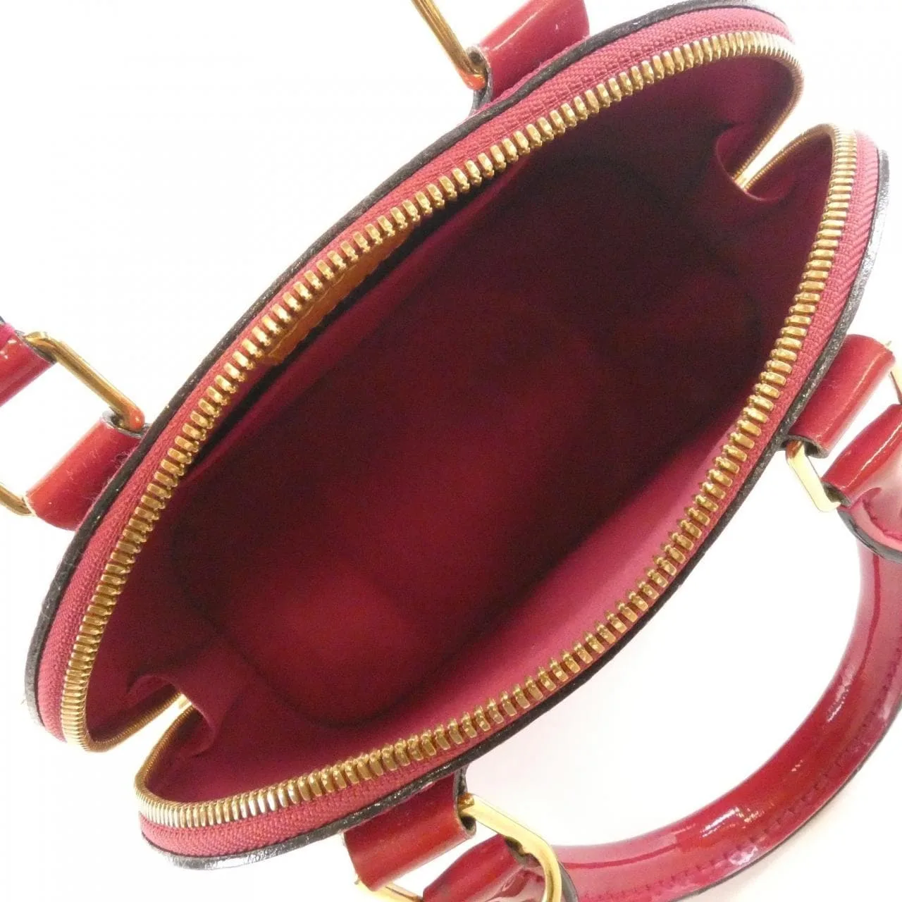 LOUIS VUITTON Alma M91771 Handbag Vernis 黑色 Vernis 中古品B - 縮圖 9