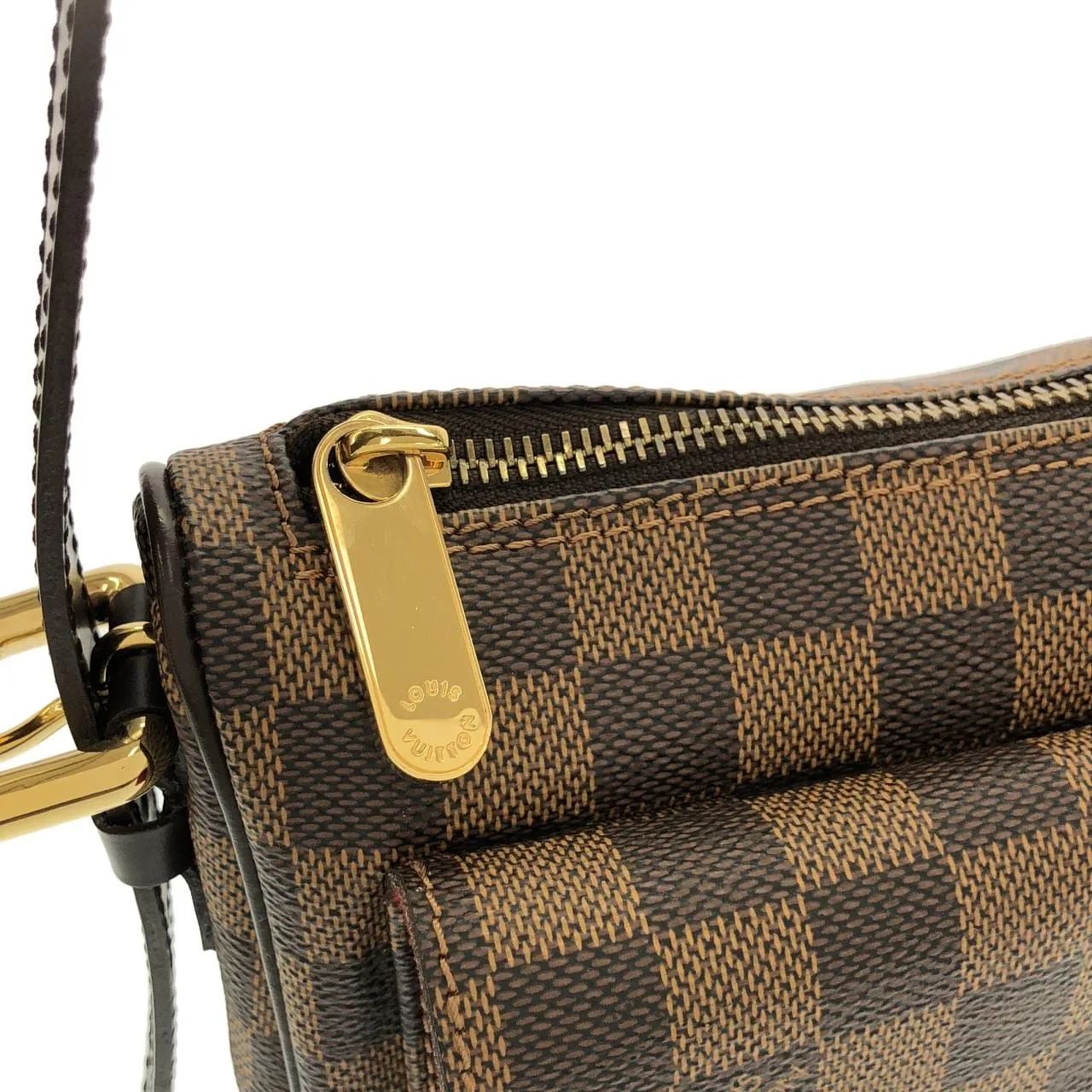 LOUIS VUITTON N60006 Shoulder Damier 黑色 Damier 中古品A - 縮圖 4