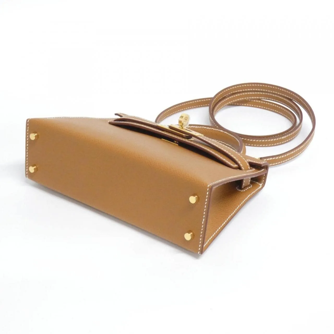 HERMES Kelly 071302CC Handbag Epsom Gold Epsom Leather Unused - Thumbnail 3