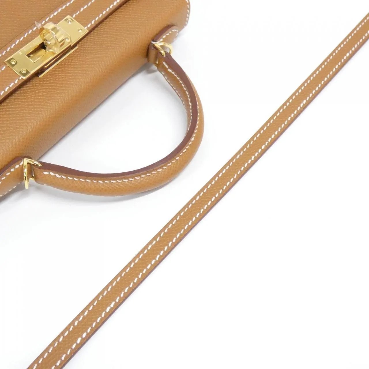 HERMES Kelly 071302CC Handbag Epsom Gold Epsom Leather Unused - Thumbnail 4