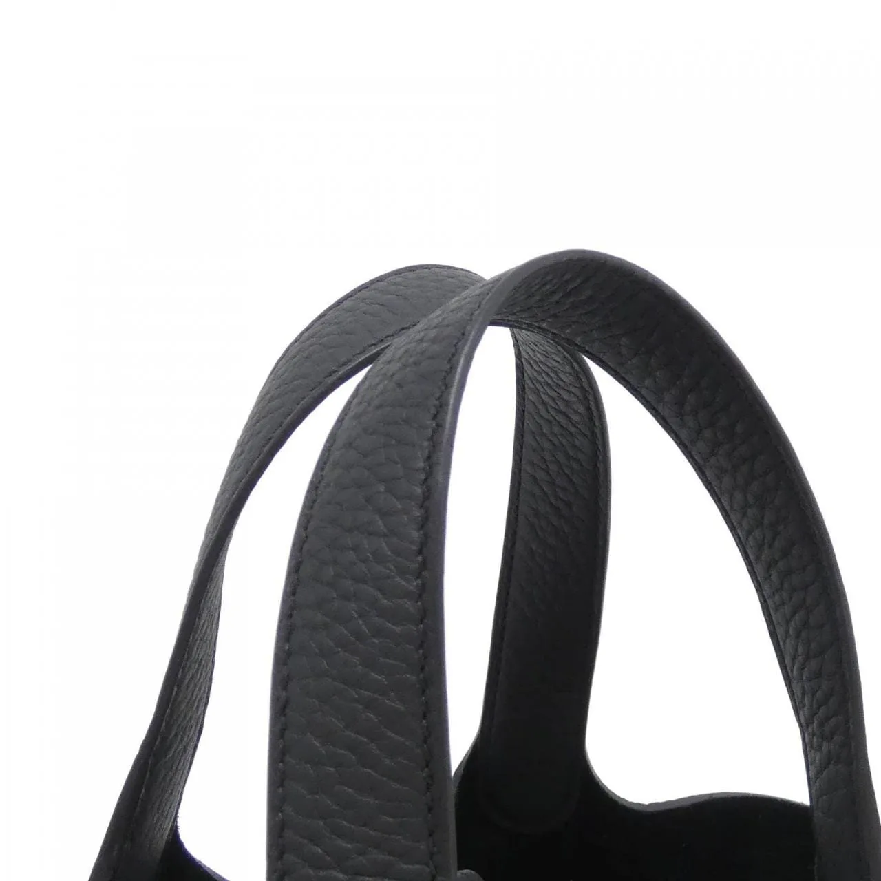 HERMES Picotin 056289CK Handbag Clemence Black Clemence Leather Unused - Thumbnail 5