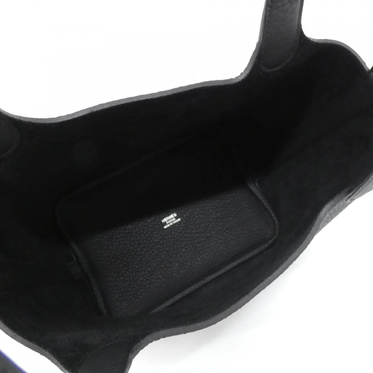 HERMES Picotin 056289CK Handbag Clemence Black Clemence Leather Unused - Thumbnail 6