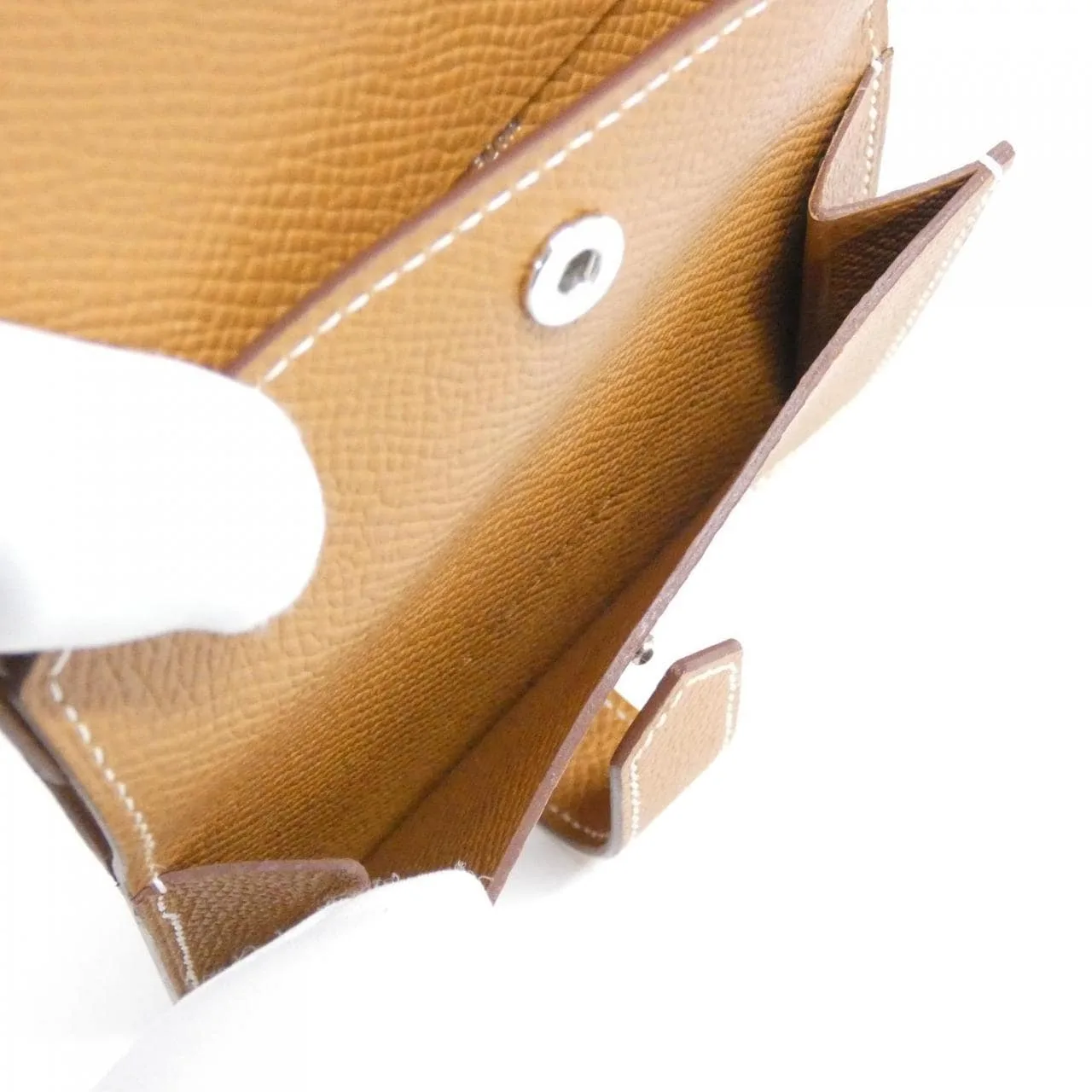 HERMES 039796CK Wallet Epsom Gold Epsom Leather Unused - Thumbnail 4