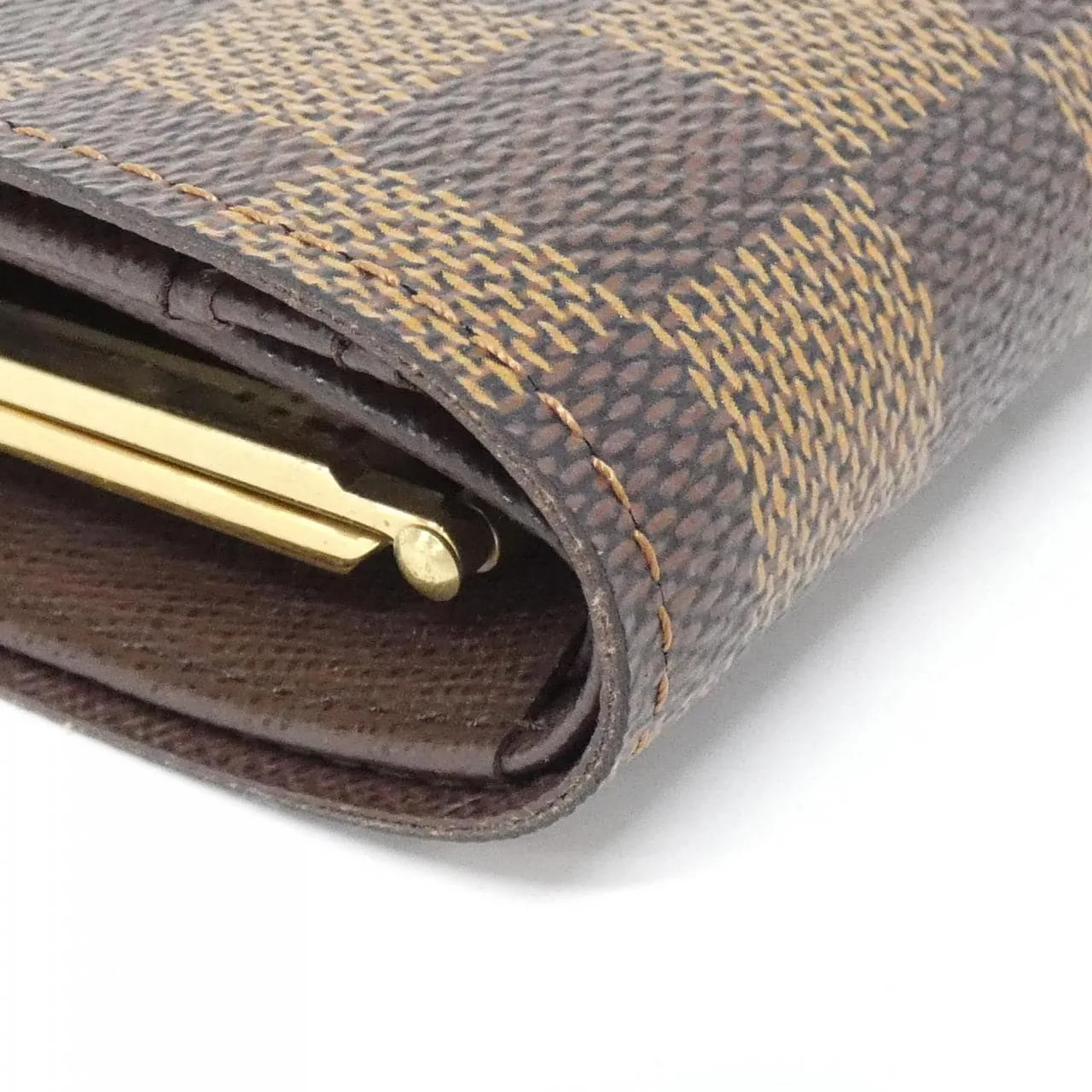 LOUIS VUITTON N61664 Wallet Damier 黑色 Damier 中古品A - 縮圖 3
