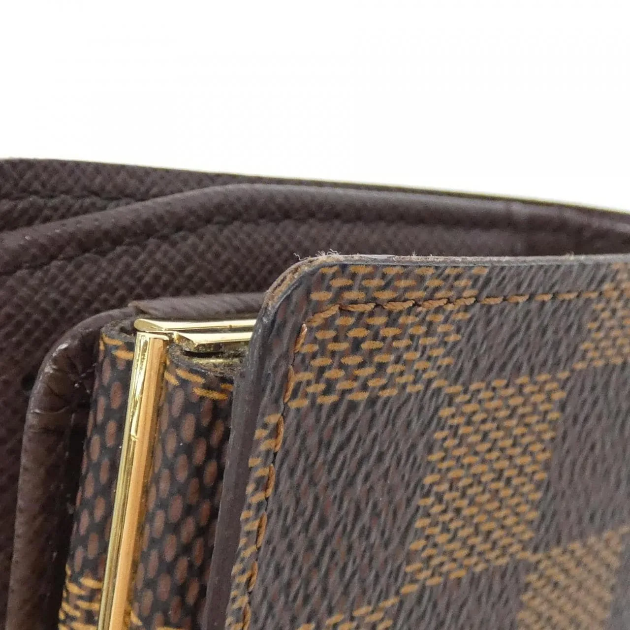 LOUIS VUITTON N61664 Wallet Damier 黑色 Damier 中古品A - 縮圖 4
