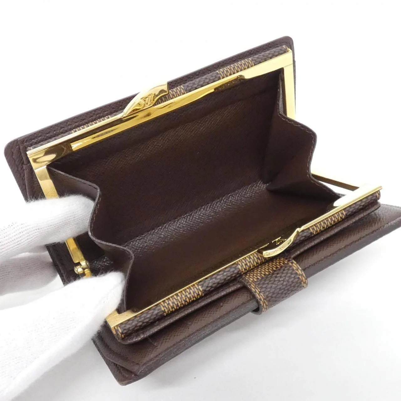 LOUIS VUITTON N61664 Wallet Damier 黑色 Damier 中古品A - 縮圖 6