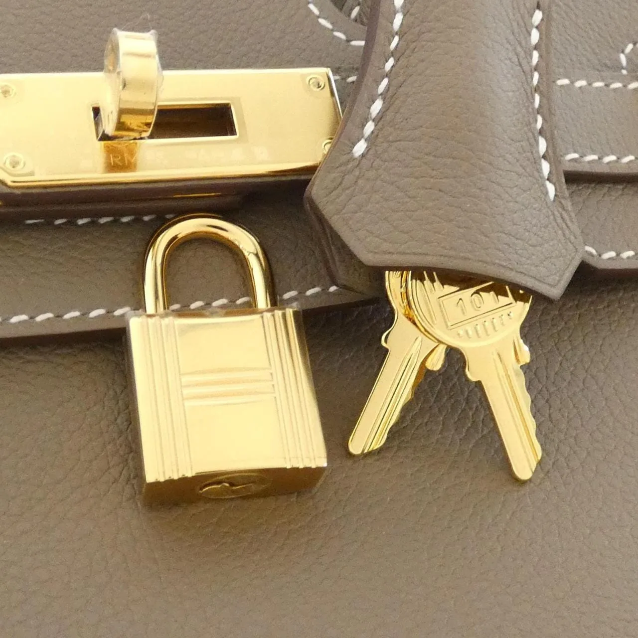 HERMES Birkin 086230CC Handbag Etoupe Unused - Thumbnail 4