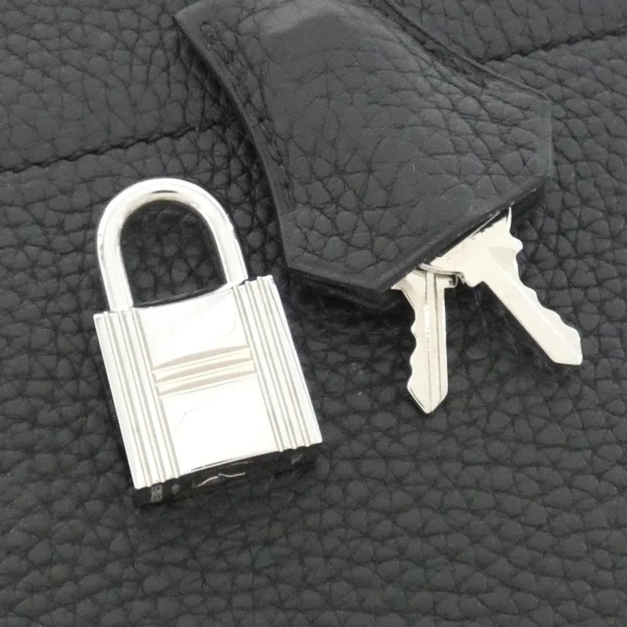 HERMES Bolide 073419CK Handbag Clemence Black Clemence Leather Rank A - Thumbnail 6