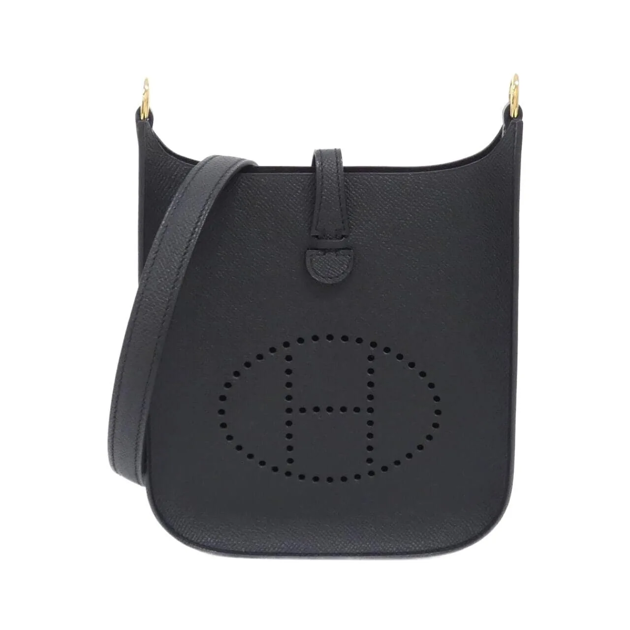 HERMES Evelyne 087080CC Shoulder Epsom Black