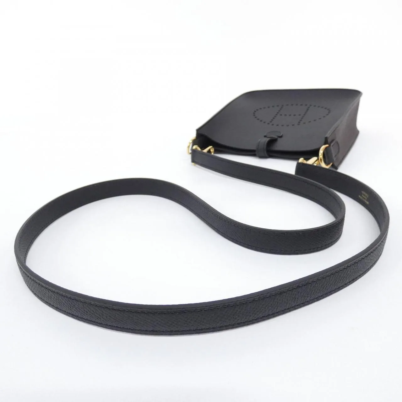 HERMES Evelyne 087080CC Shoulder Epsom 黑色 Epsom 皮 未使用品 - 縮圖 4