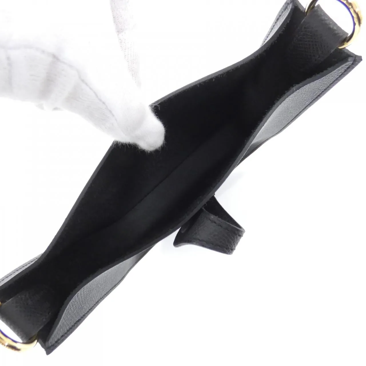 HERMES Evelyne 087080CC Shoulder Epsom 黑色 Epsom 皮 未使用品 - 縮圖 5