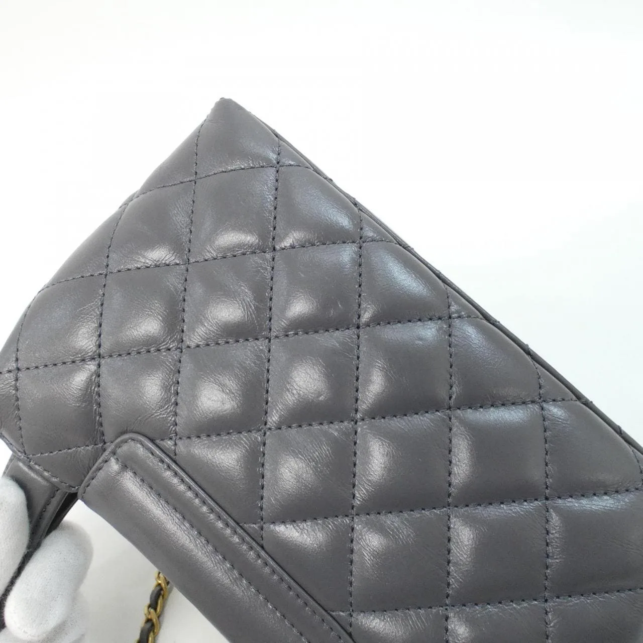 CHANEL AS4416 Handbag 灰色 中古品A - 縮圖 4