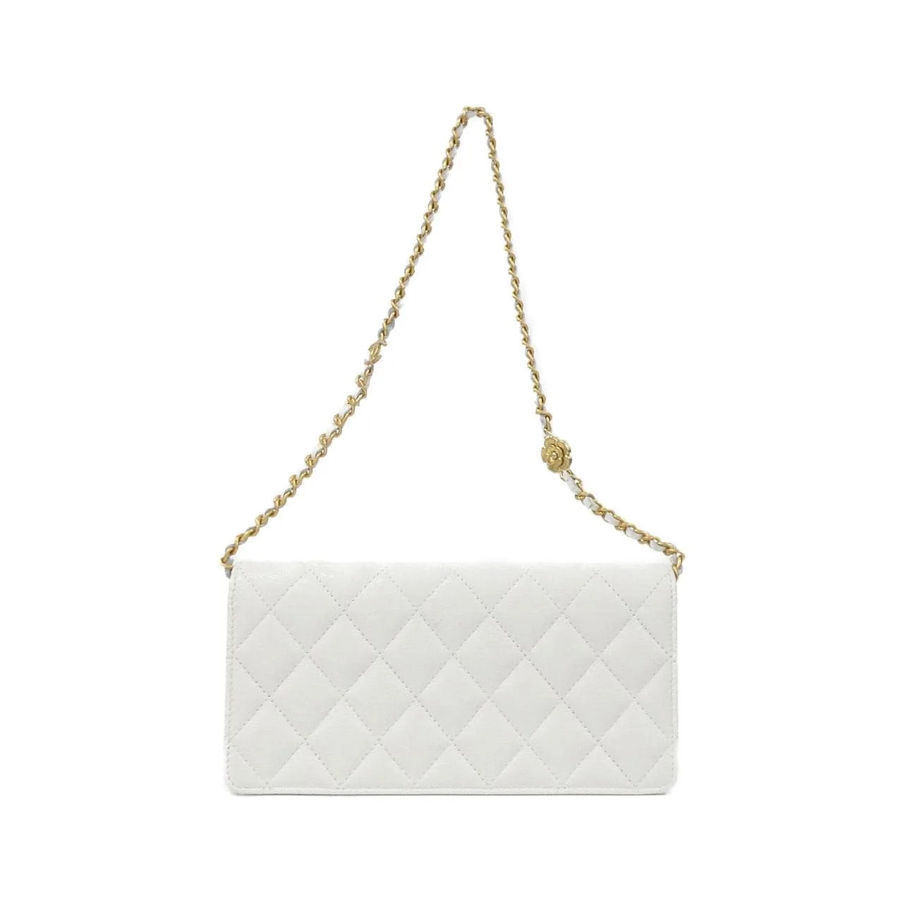 CHANEL Chanel 19 AP3581 Wallet Grained Calfskin 白色 荔枝紋牛皮 中古品A - 縮圖 2