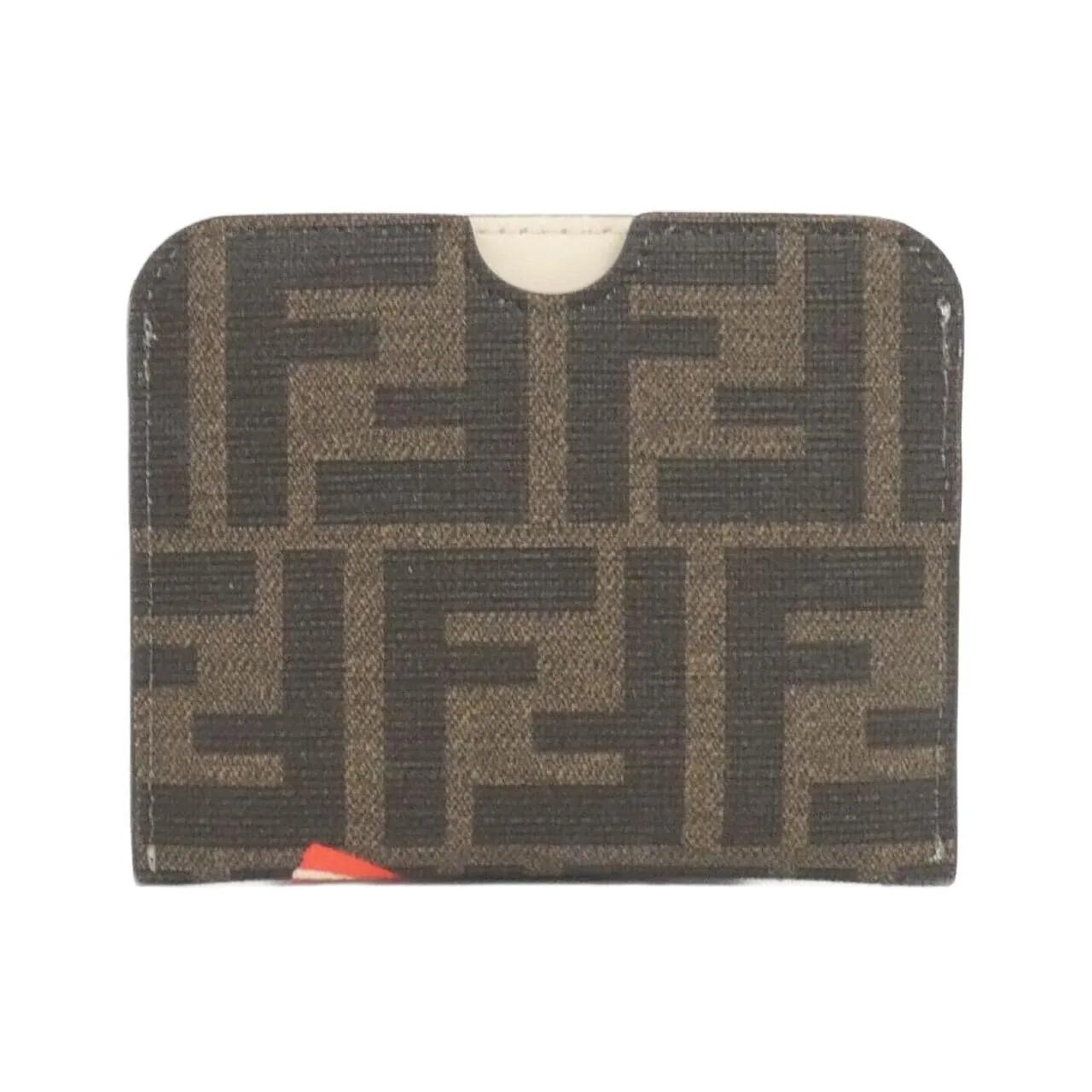 FENDI 8M0445 ATY9 卡片套 皮革 棕色 皮革 中古品A - 縮圖 2