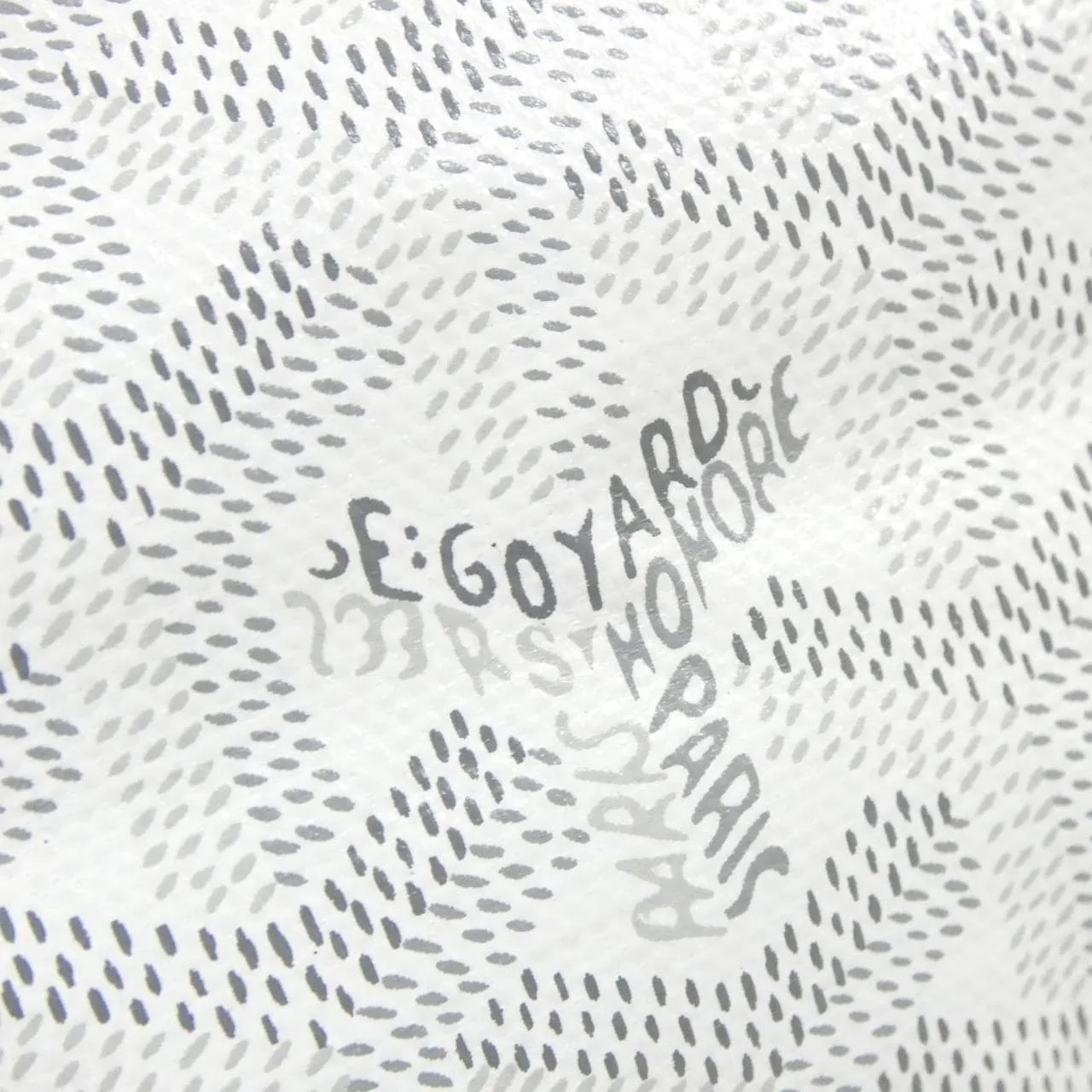 GOYARD Anjou Handbag Canvas 白色 帆布 中古品A - 縮圖 5