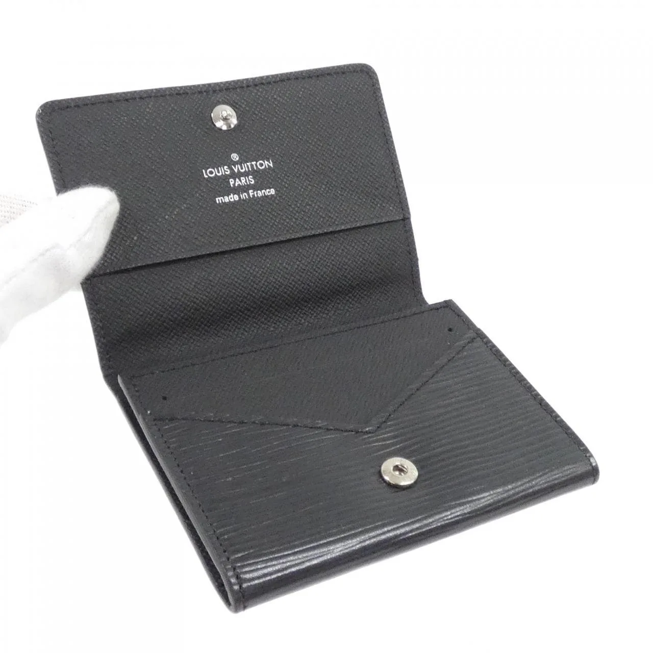 LOUIS VUITTON M62292 Card Case Epi Black Epi Rank A - Thumbnail 5