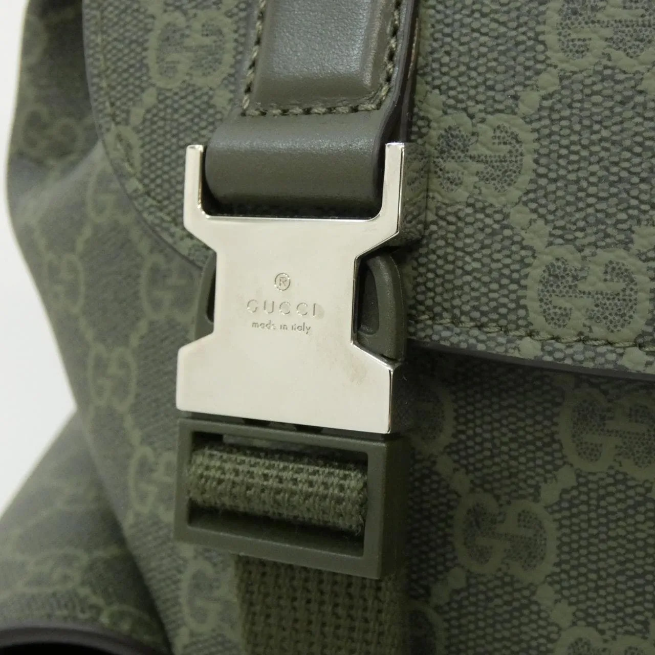 GUCCI 792080 FAFAJ 背包 帆布 黑色 帆布 中古品A - 縮圖 4