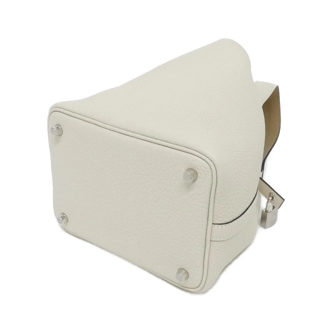 HERMES Picotin 069560CK Handbag Clemence Clemence Leather Unused - Thumbnail 2