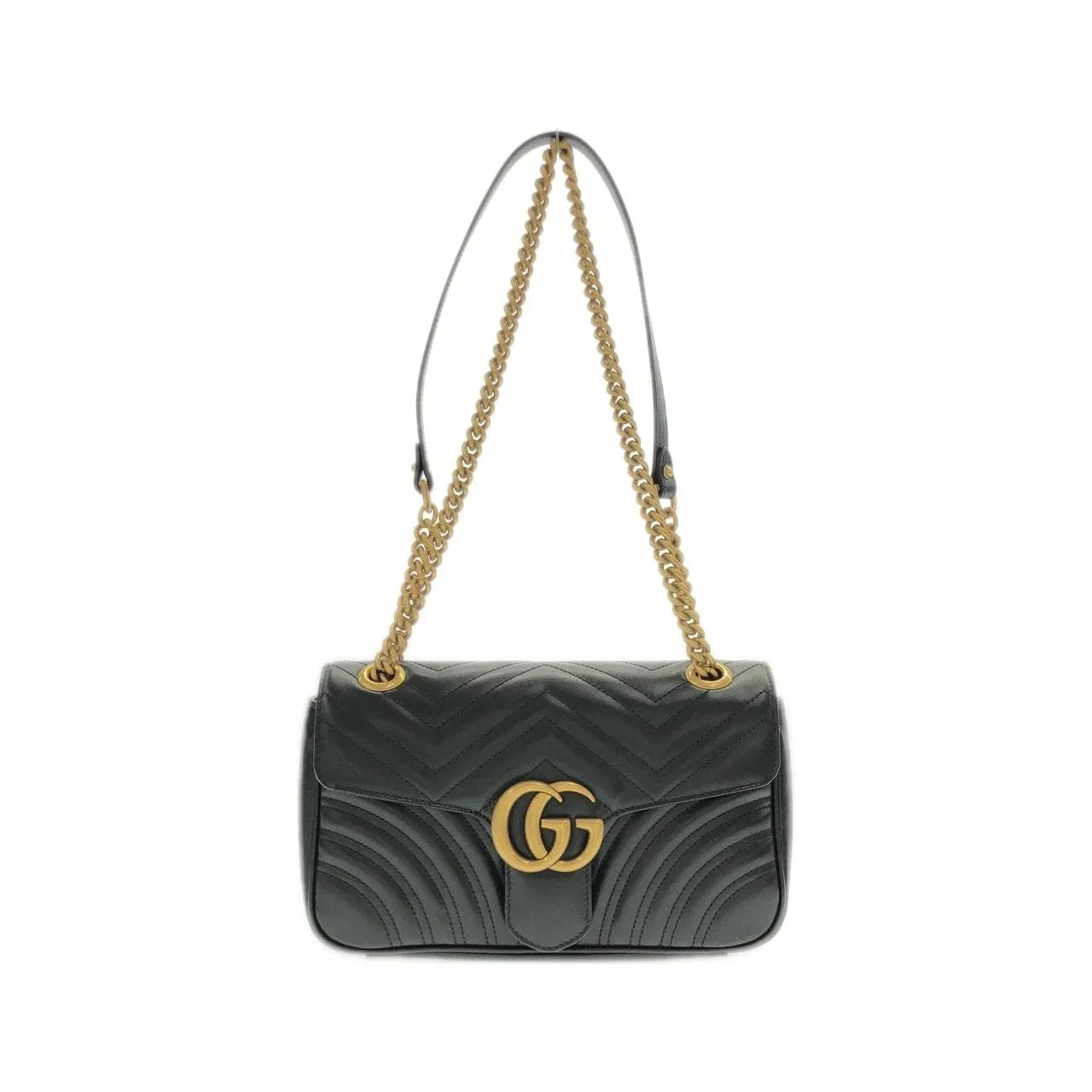 GUCCI Marmont 443497 DTDIT 肩背包 皮革 Black
