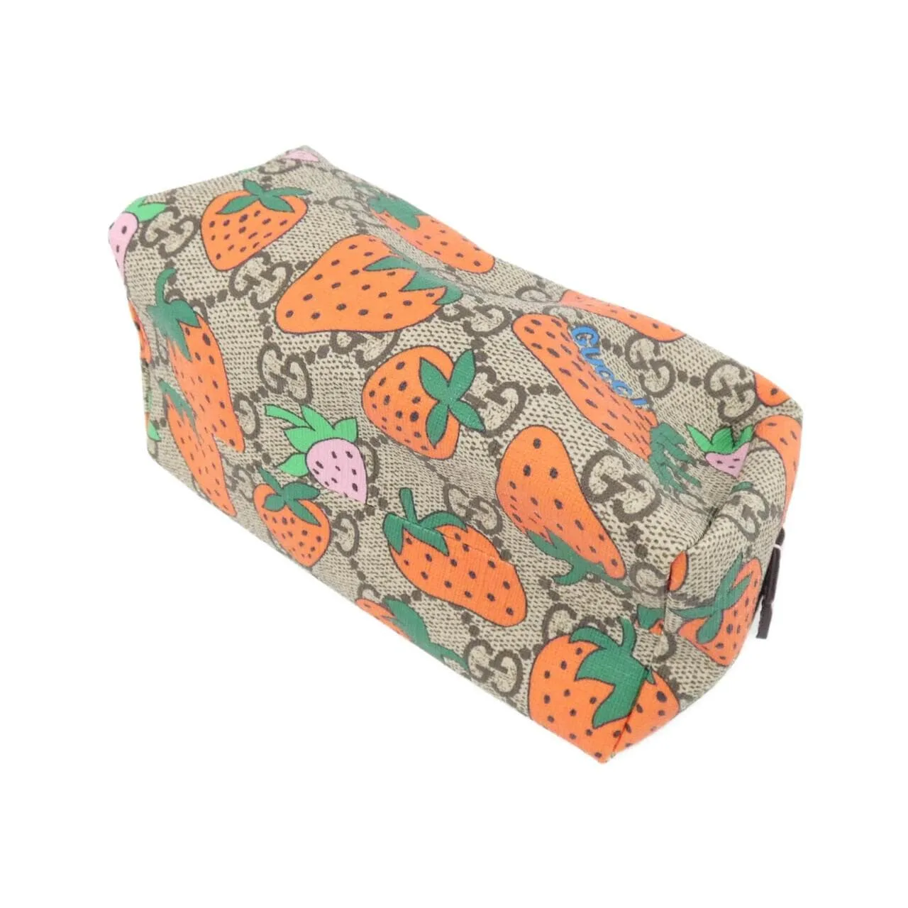 GUCCI 576217 G3EAT Pouch Canvas 黑色 帆布 中古品A - 縮圖 2