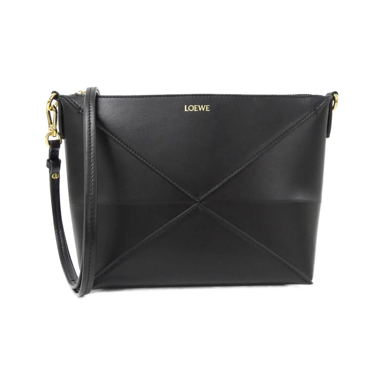 LOEWE Puzzle C510PT1X01 Shoulder Black