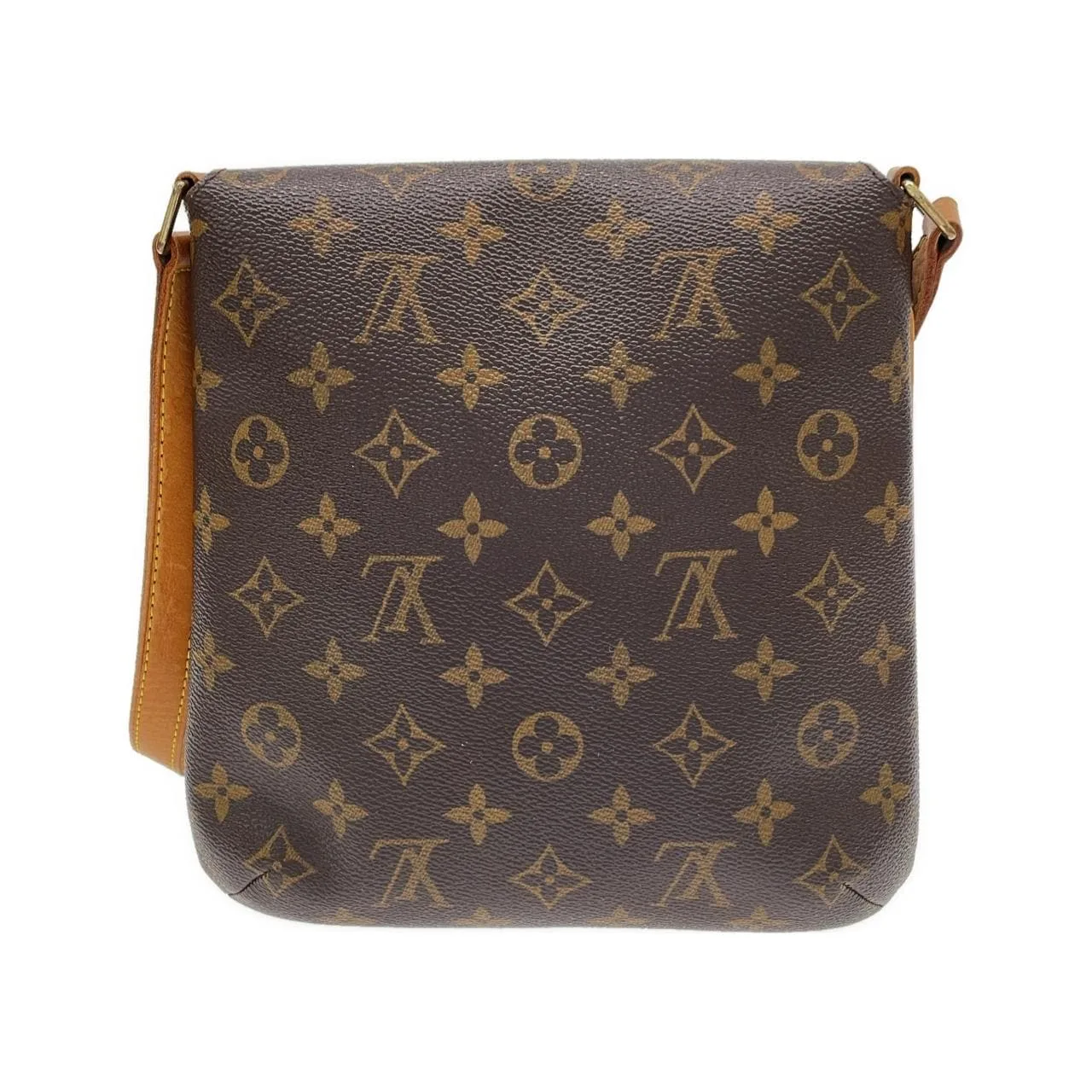 LOUIS VUITTON Musette M51387 Shoulder Monogram 黑色 Monogram 中古品B - 縮圖 2