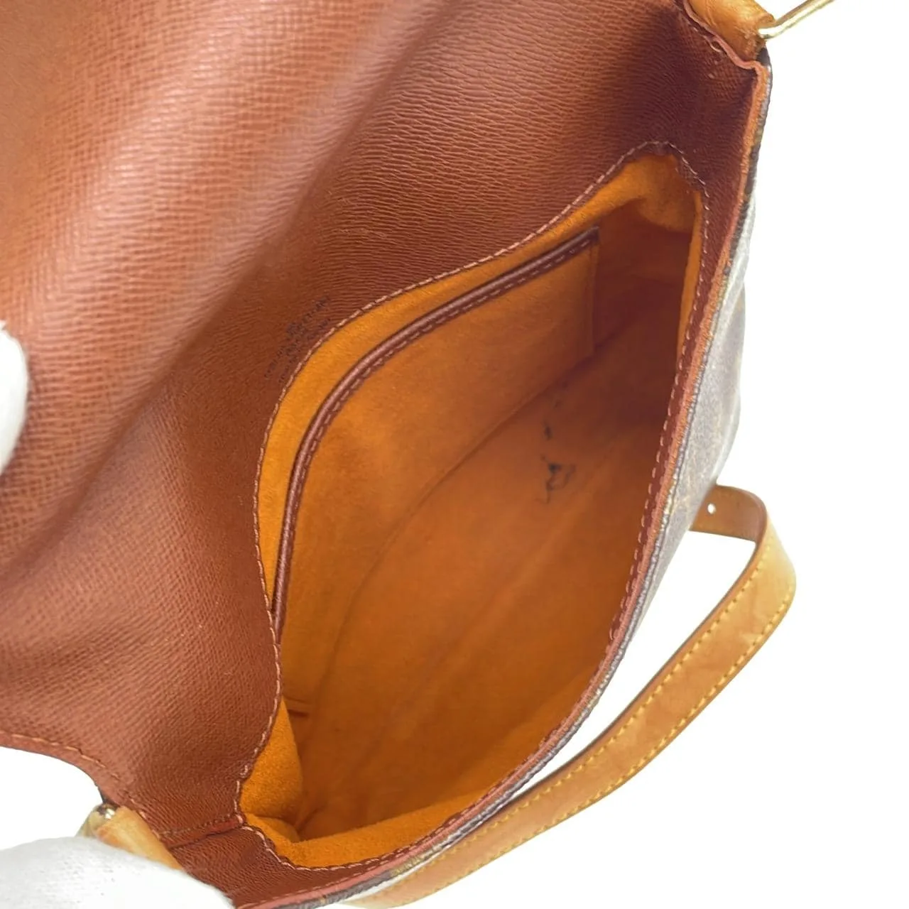 LOUIS VUITTON Musette M51387 Shoulder Monogram 黑色 Monogram 中古品B - 縮圖 7