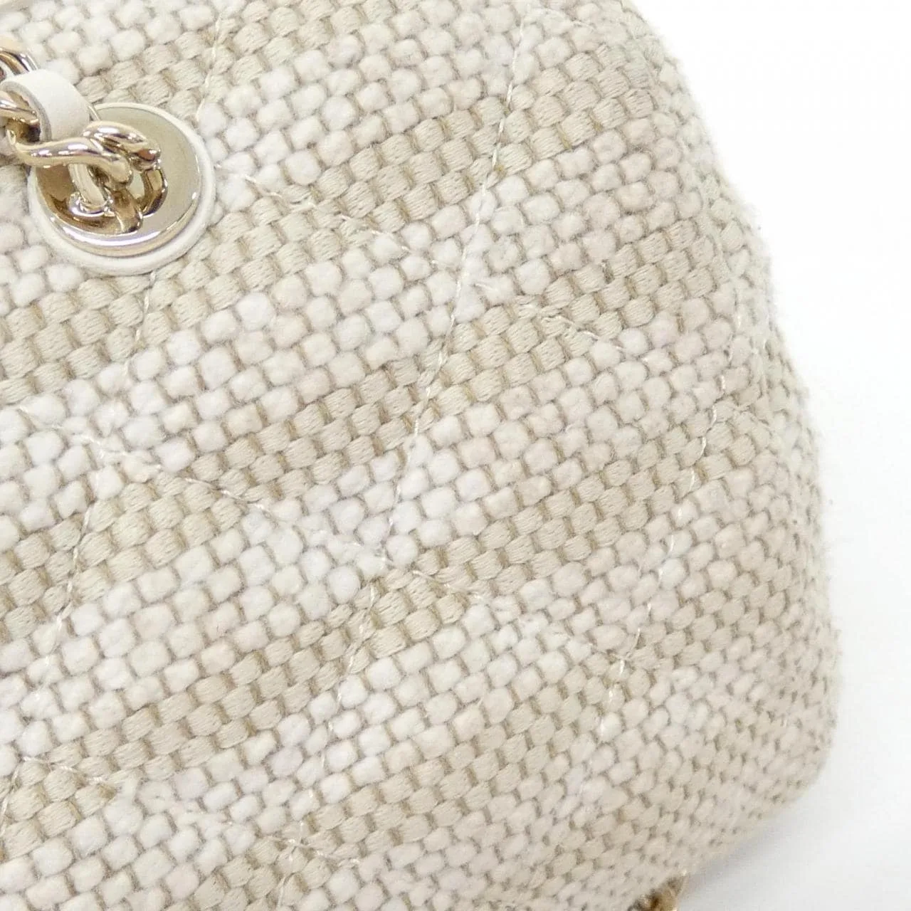 CHANEL AP4986 Handbag Canvas White Canvas Rank A - Thumbnail 4