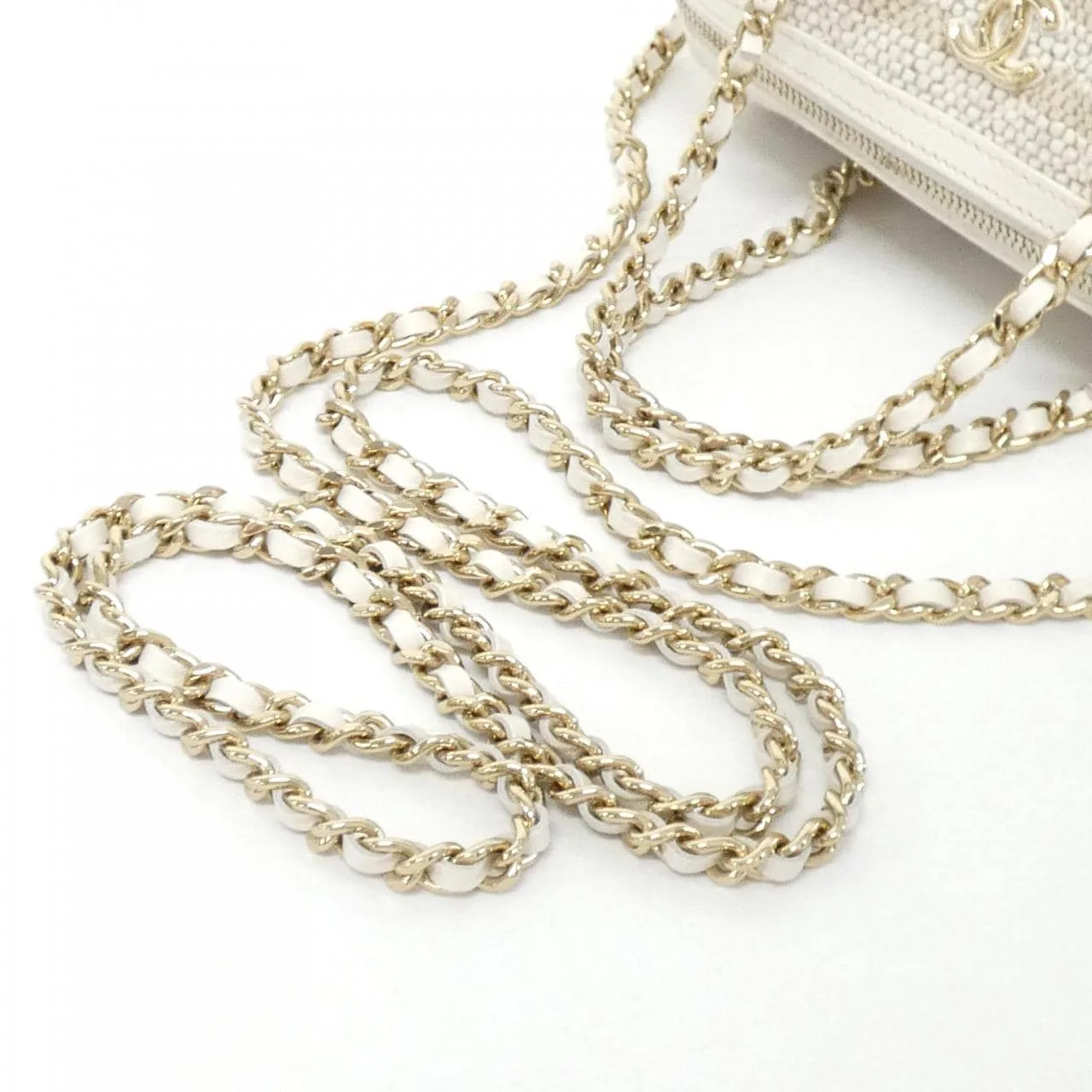 CHANEL AP4986 Handbag Canvas White Canvas Rank A - Thumbnail 8