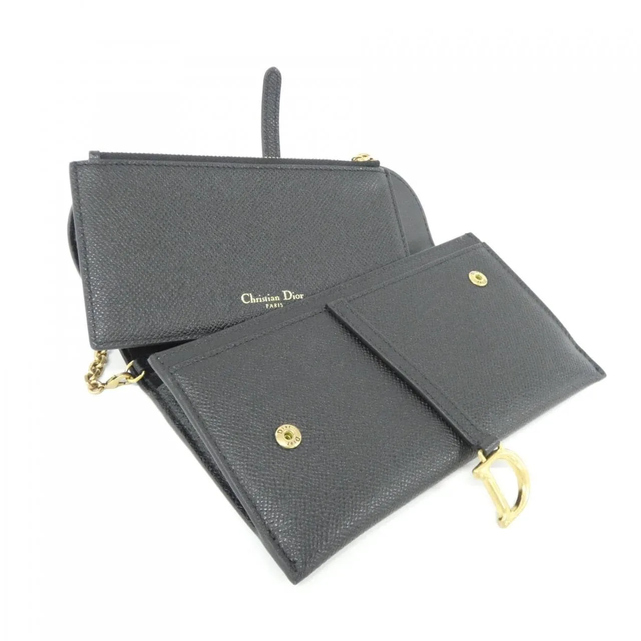 DIOR Saddle S5614CWVG Wallet 黑色 中古品A - 縮圖 6