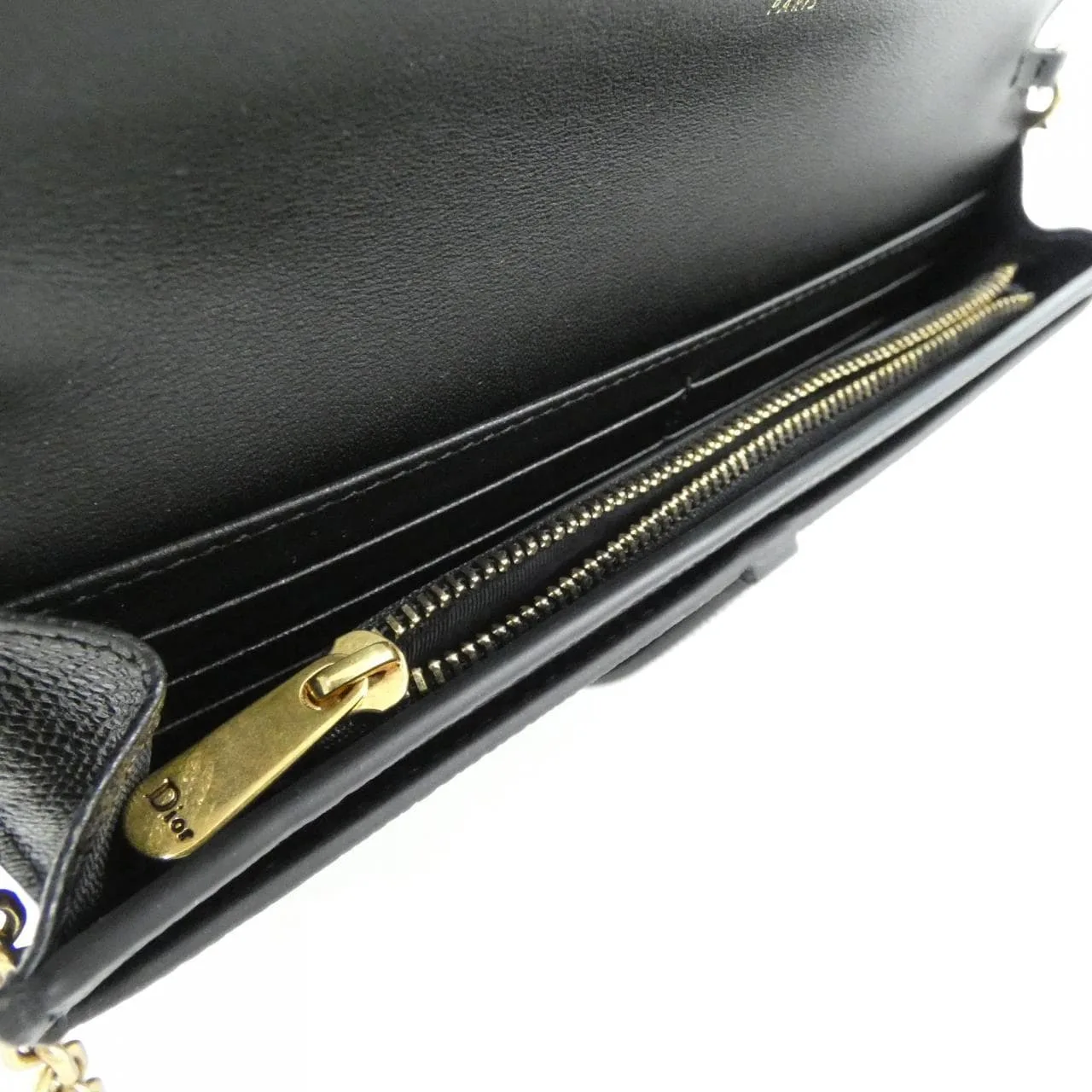 DIOR Saddle S5614CWVG Wallet 黑色 中古品A - 縮圖 7