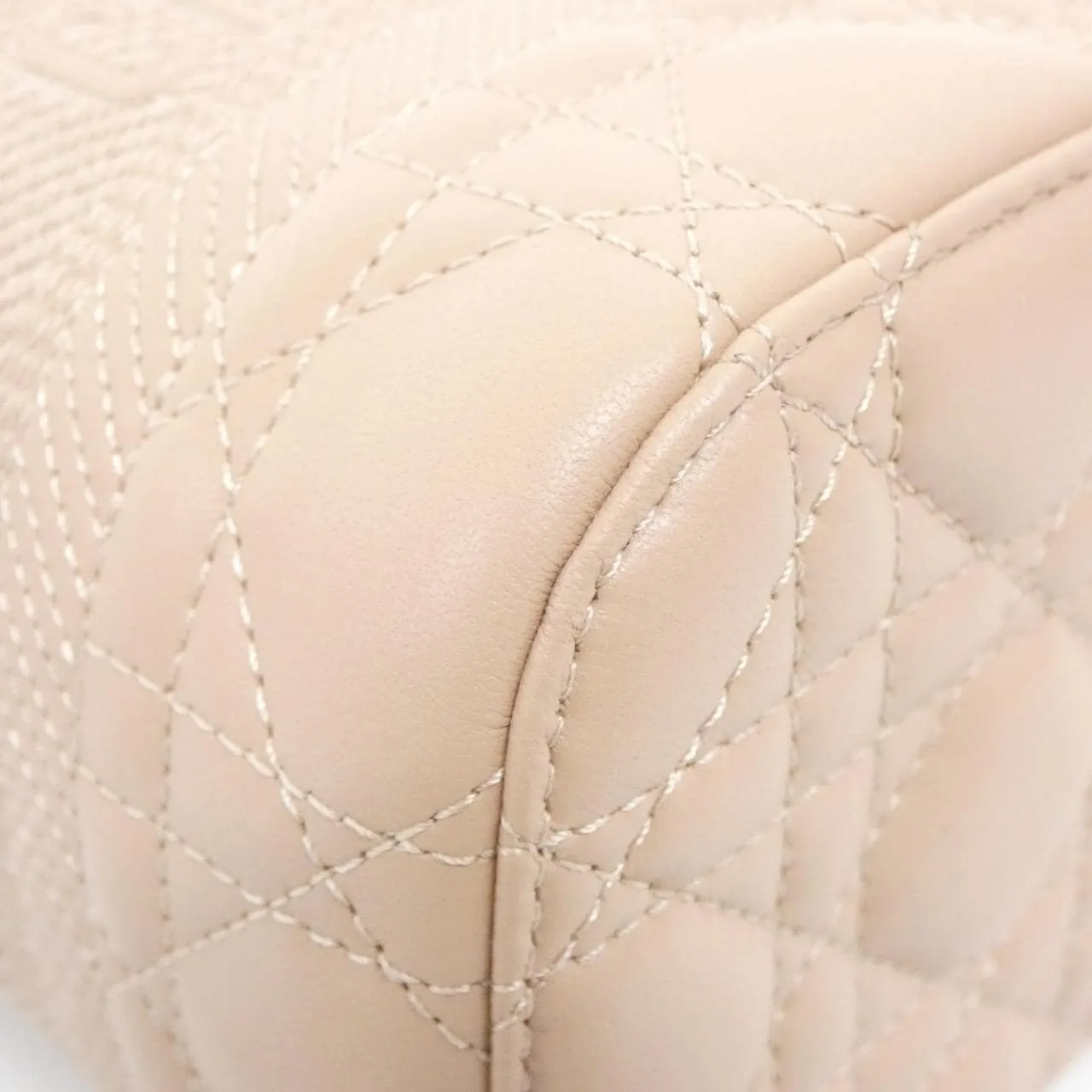 DIOR Book Tote S5488UNTR Handbag Lambskin 粉色 羊皮 中古品A - 縮圖 3