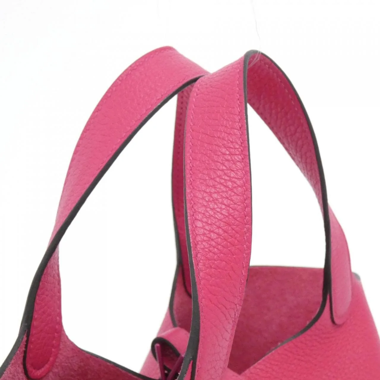 HERMES Picotin 079194CA Handbag Clemence Black Clemence Leather Rank A - Thumbnail 5